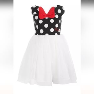 Disney Minnie Mouse Black and White Polka Dot Top